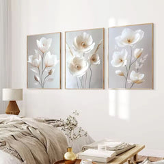 Scandinavian Poster with Beige Peony – Floral Art Print